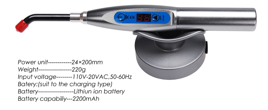 LY® Dental Curing Light Wireless LED 1500mw Lamp